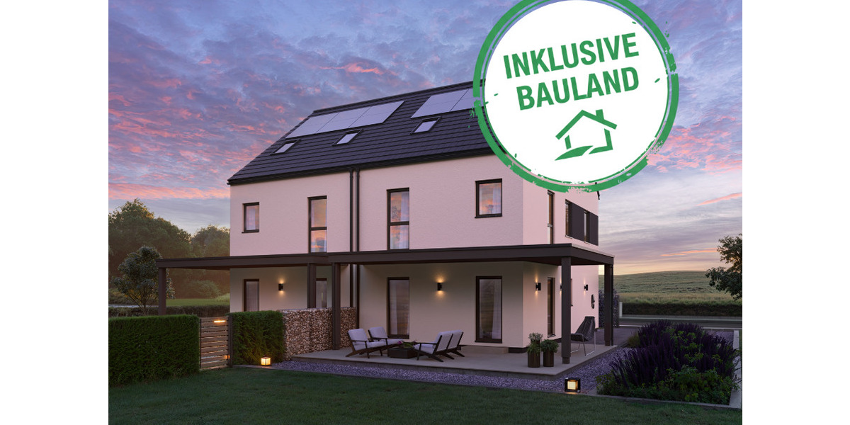 Neubau. Moderne Doppelhaushälfte mit Traumgrundstück. 3 zimmer