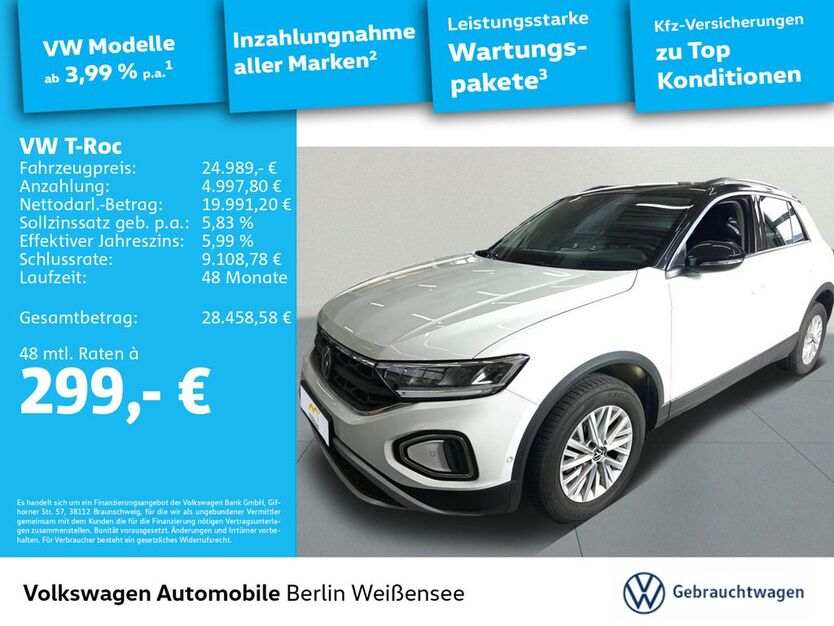 VW T-Roc 23.275 km 24.989 € Berlin 13088