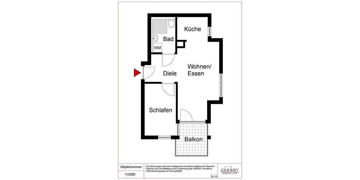 Etagenwohnung Stuttgart Bad Cannstatt - 2 Zimmer, 47 m&sup2;, 800&euro; | Angebot:24974864