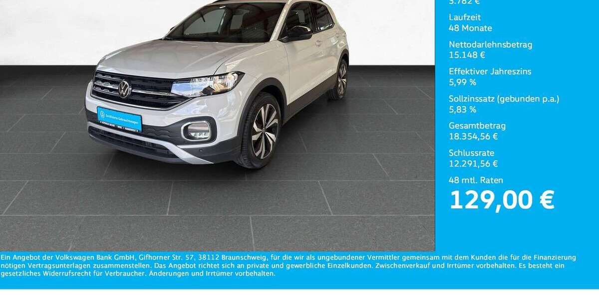 VW T-Cross 72.134 km 18.930 &euro; Wesel 46485