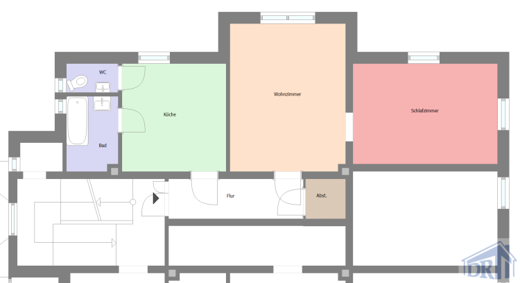 Etagenwohnung Großschönau - 2 Zimmer, 64 m&sup2;, 320&euro; | Angebot:22308348