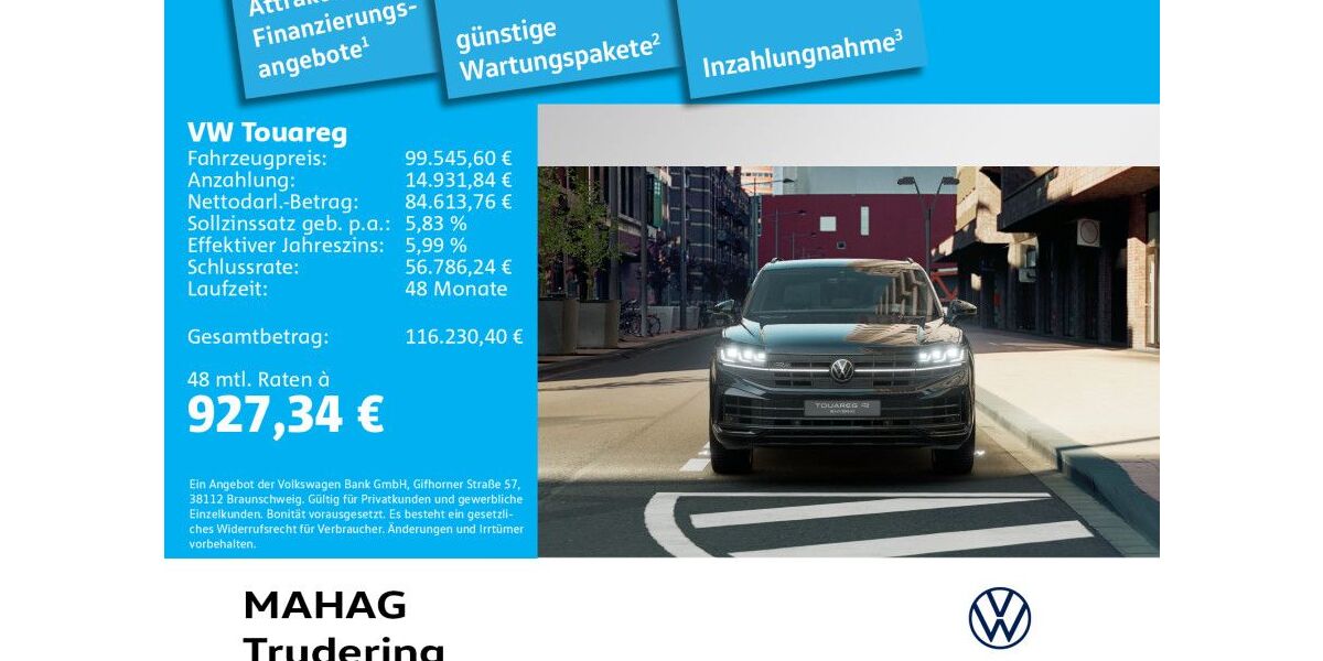 VW Touareg 13.000 km 73.912 &euro; München 81825