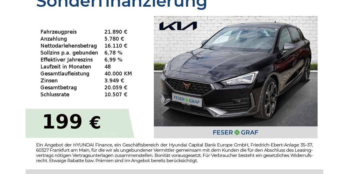 Cupra Leon 26.362 km 21.890 &euro; Hallstadt 96103