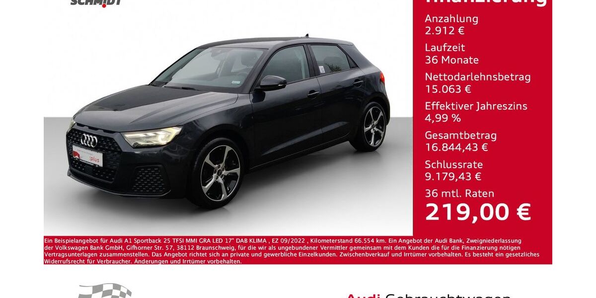 Audi A1 66.554 km 17.975 € Bernsdorf 09337