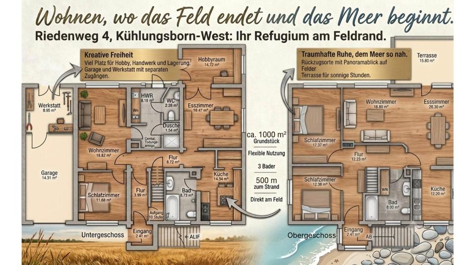 Einfamilienhaus Kühlungsborn - 7 Zimmer, 180 m&sup2;, 579.000&euro; | Angebot:26942185