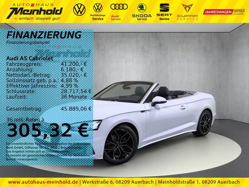Audi A5 25.990 km 41.200 € Auerbach/Rebesgrün 08209