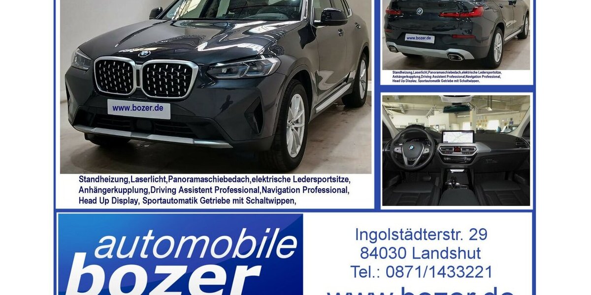 BMW X4 xDr 30d Std.Heiz,Pan-Dach,Echtleder NP:90.000 11.600 km 48.990 &euro; Landshut 84030