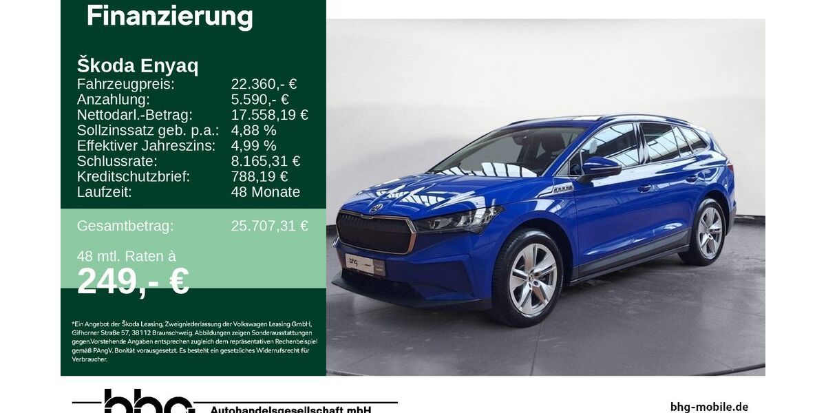 Skoda Enyaq 44.270 km 22.360 &euro; Ettlingen 76275
