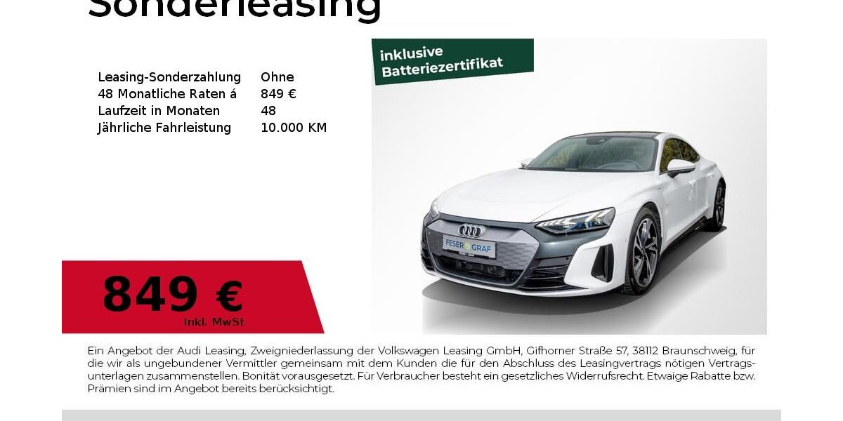 Audi e-tron GT 119.402 km 44.940 &euro; Magdeburg 39126