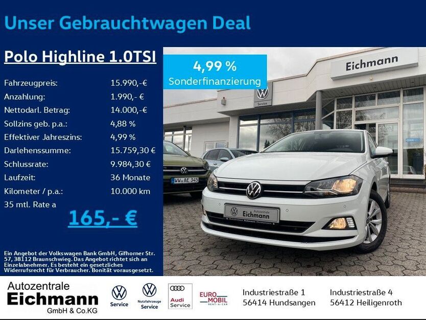 VW Polo 59.500 km 15.990 € Heiligenroth 56412