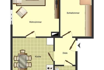 Demnächst frei! 2-Zimmer-Wohnung in Unna Innenstadt