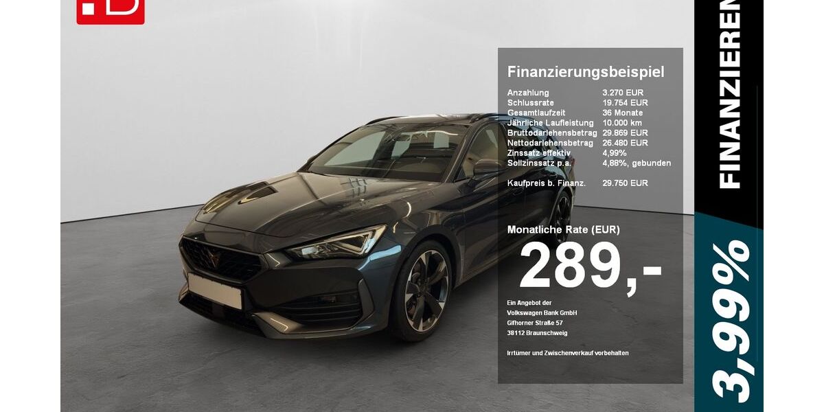 Cupra Leon 39.640 km 27.250 &euro; Regensburg 93055