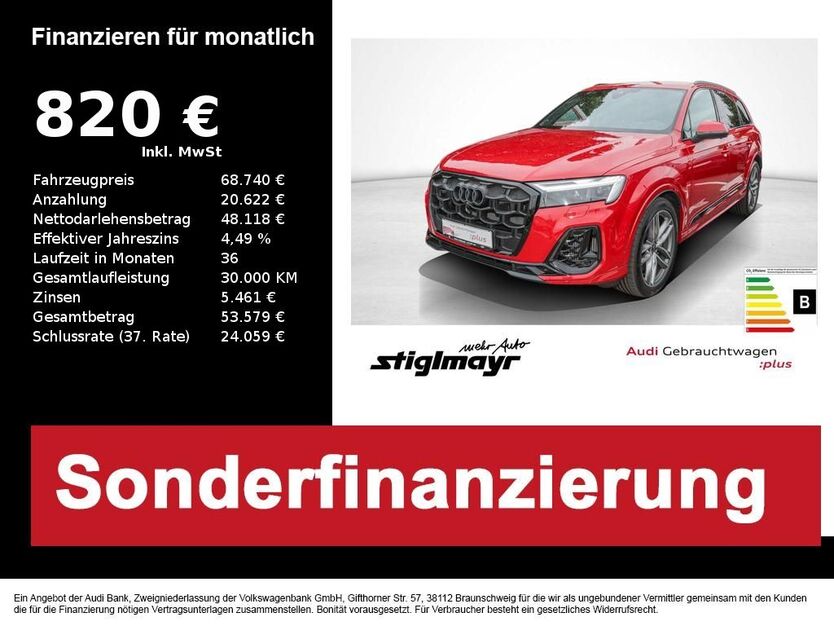 Audi Q7 20.936 km 68.740 € Pfaffenhofen 85276