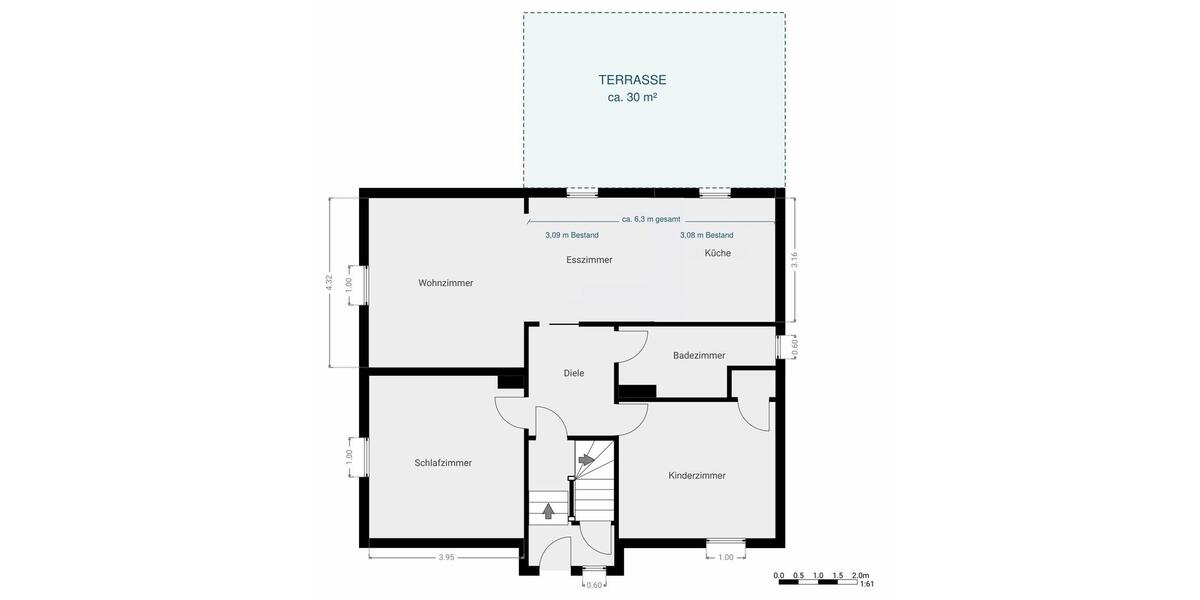 Erdgeschoßwohnung Kassel Nordshausen - 3 Zimmer, 90 m&sup2;, 1.164&euro; | Angebot:27535043