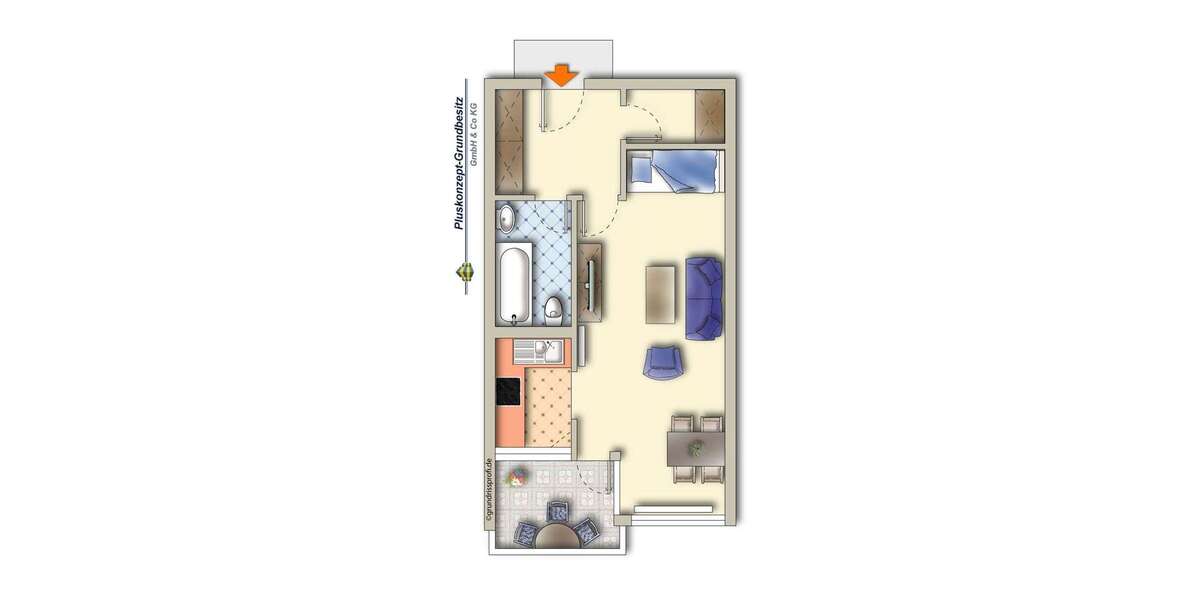 Wohnung zum Kaufen in Celle 69.900 € 35 m² 1 zimmer