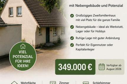Haus Kruft - 11 Zimmer, 246 m&sup2;, 349.000&euro; | Angebot:26896423