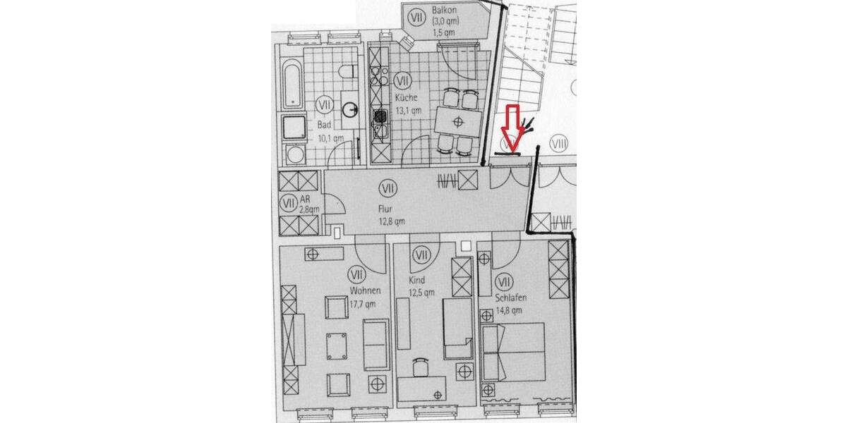 Etagenwohnung Leipzig Connewitz - 3 Zimmer, 85 m&sup2;, 303.000&euro; | Angebot:26029887