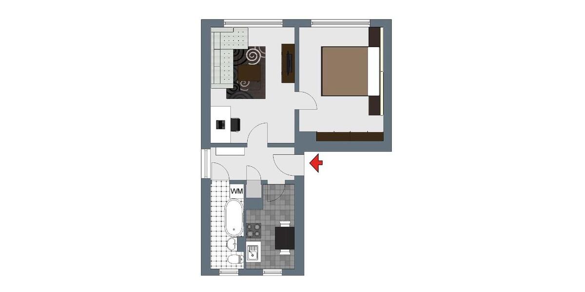 Etagenwohnung Sangerhausen - 2 Zimmer, 45 m&sup2;, 270&euro; | Angebot:26662547