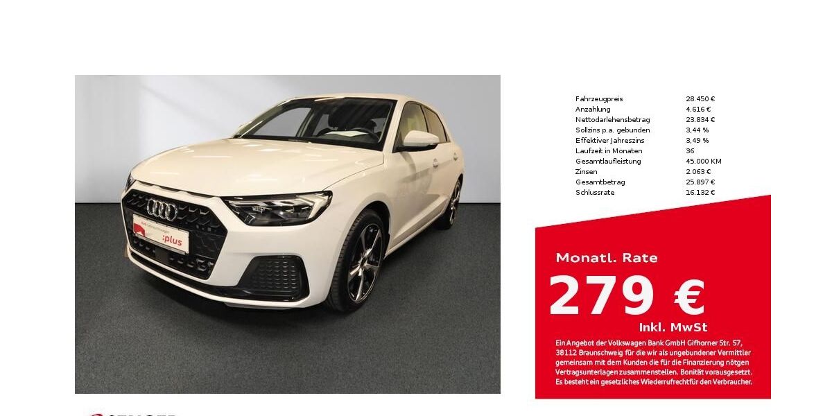 Audi A1 10.300 km 28.450 &euro; Lübeck 23556