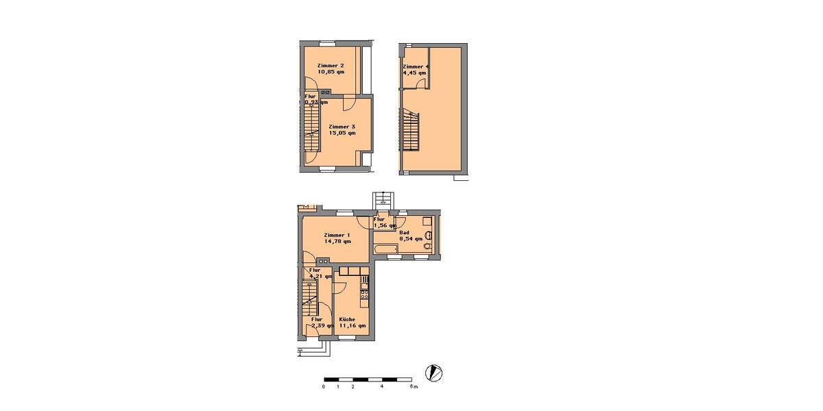Etagenwohnung Lauta - 3 Zimmer, 74 m&sup2;, 445&euro; | Angebot:26478466
