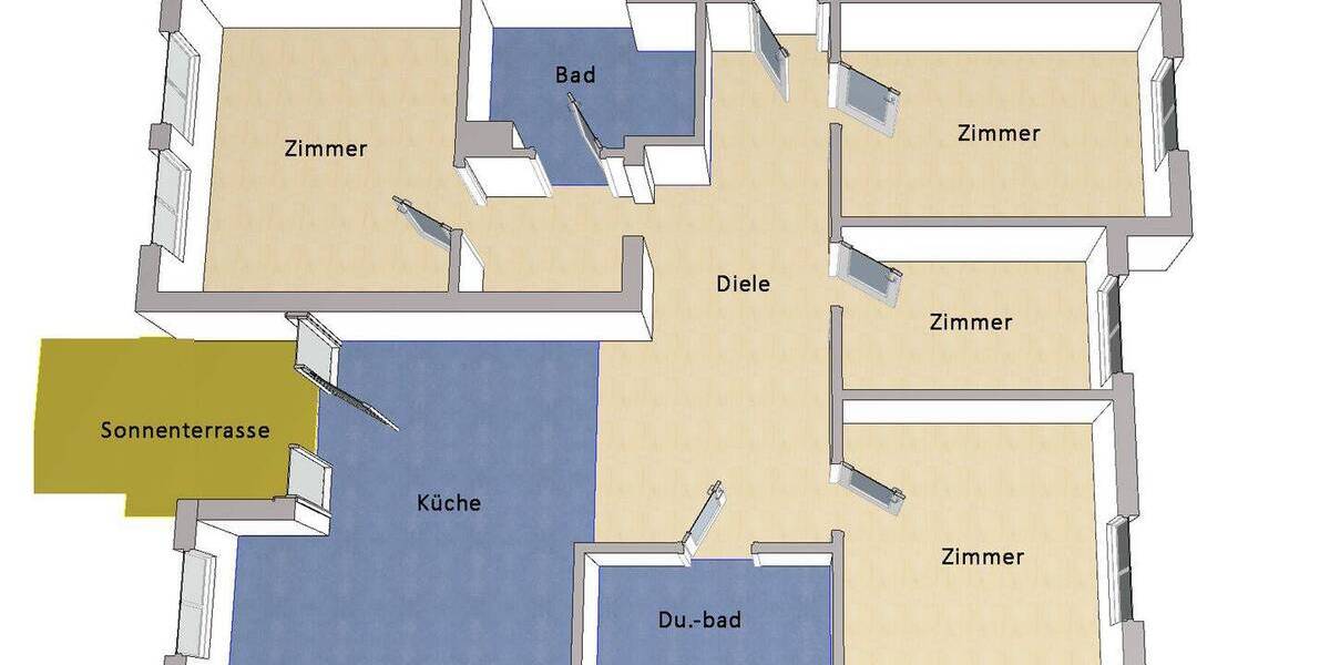 Etagenwohnung Hennigsdorf - 4 Zimmer, 99 m&sup2;, 490.000&euro; | Angebot:26787287