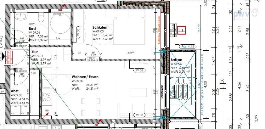 Etagenwohnung Aurich Egels und Wallinghausen - 2 Zimmer, 59 m&sup2;, 680&euro; | Angebot:26545431