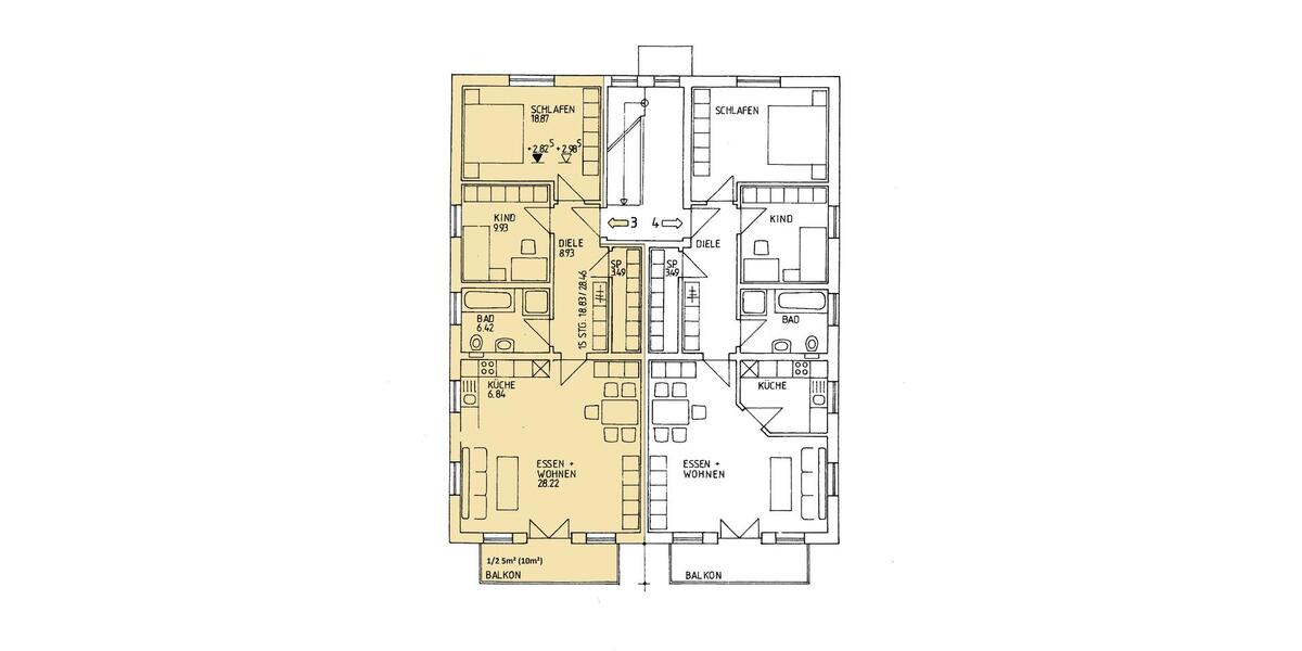 Etagenwohnung Hepberg - 3 Zimmer, 88 m&sup2;, 469.900&euro; | Angebot:26852460