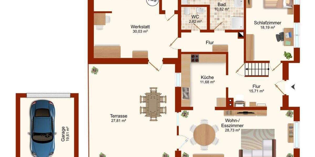 Doppelhaushälfte Twistringen - 4 Zimmer, 145 m&sup2;, 279.000&euro; | Angebot:25737523