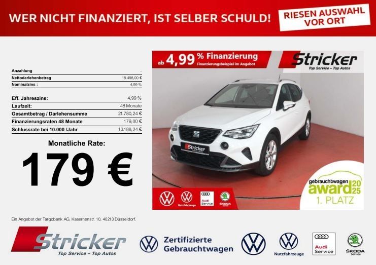 Seat Arona 25.225 km 18.498 &euro; Detmold 32760