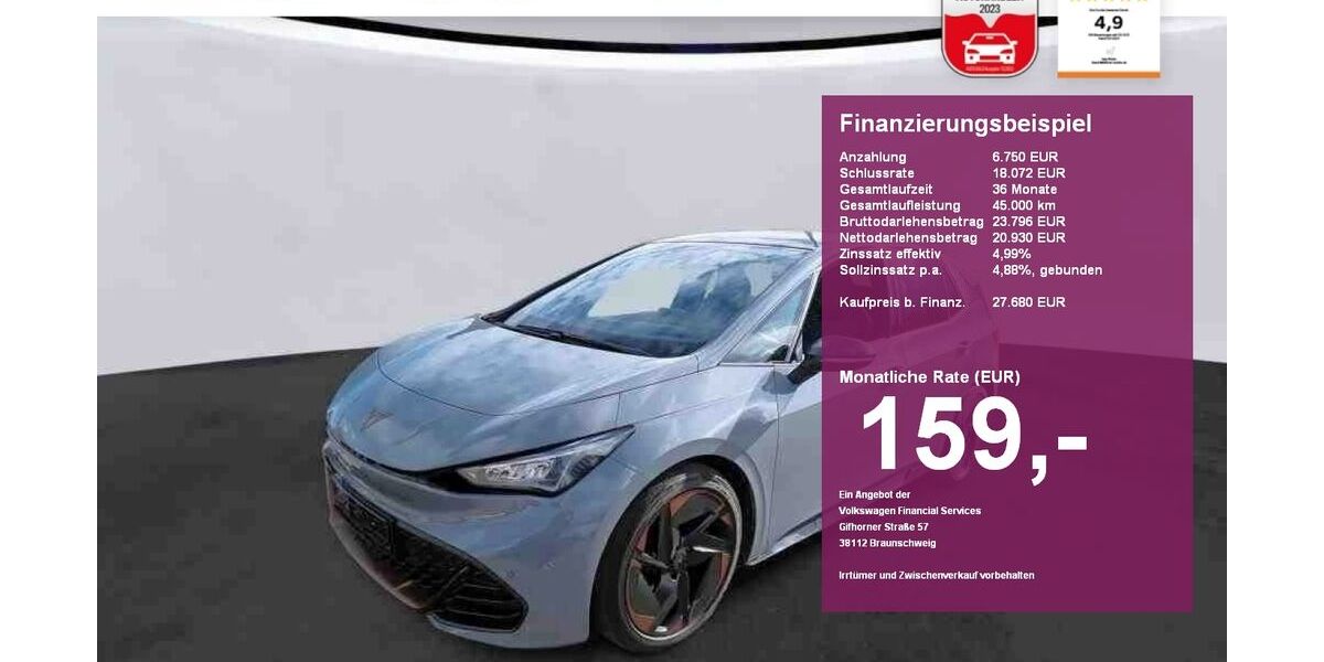 Cupra Born 23.100 km 27.680 &euro; Albbruck 79774