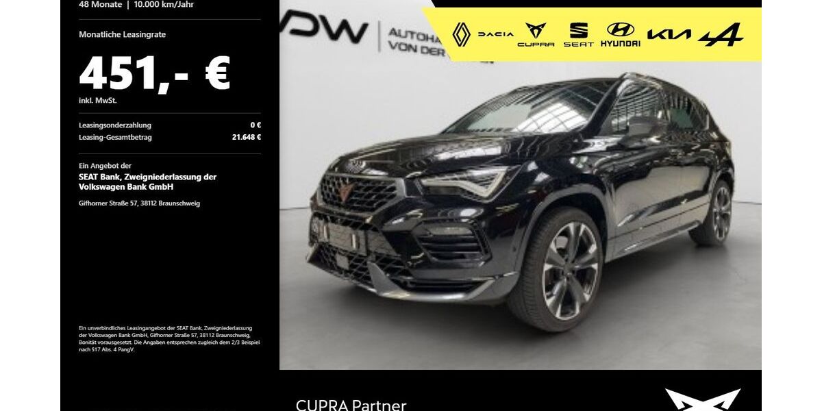Cupra Ateca 36.605 km 33.480 &euro; Heilbronn 74076