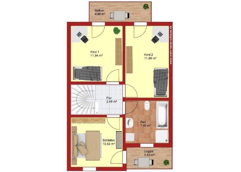 Reihenendhaus Cottbus Sielow - 5 Zimmer, 120 m&sup2;, 249.000&euro; | Angebot:26819714