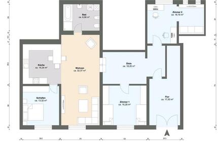 Großzügige 4-Zimmer-Wohnung in Immenstadt – 140 m² + Kellerraum 4 zimmer