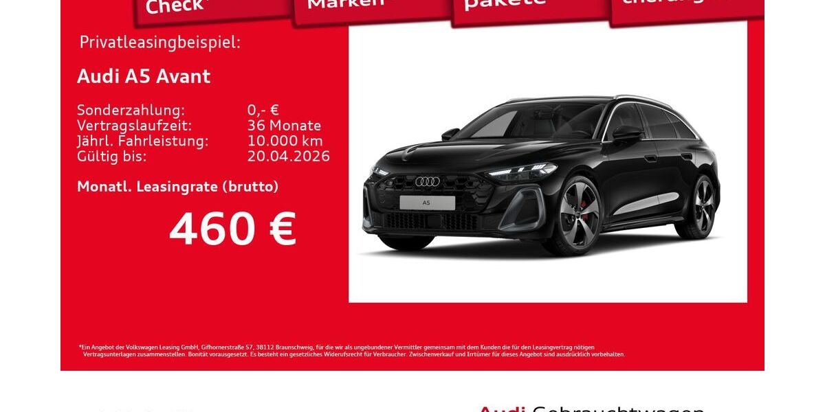 Audi A5 8.786 km 55.110 &euro; Hamburg 20537