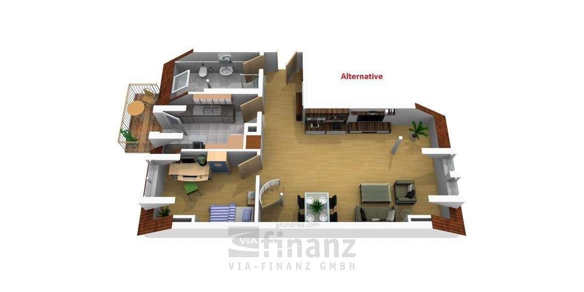 Etagenwohnung Chemnitz Altendorf - 2 Zimmer, 81 m&sup2;, 125.000&euro; | Angebot:25609379