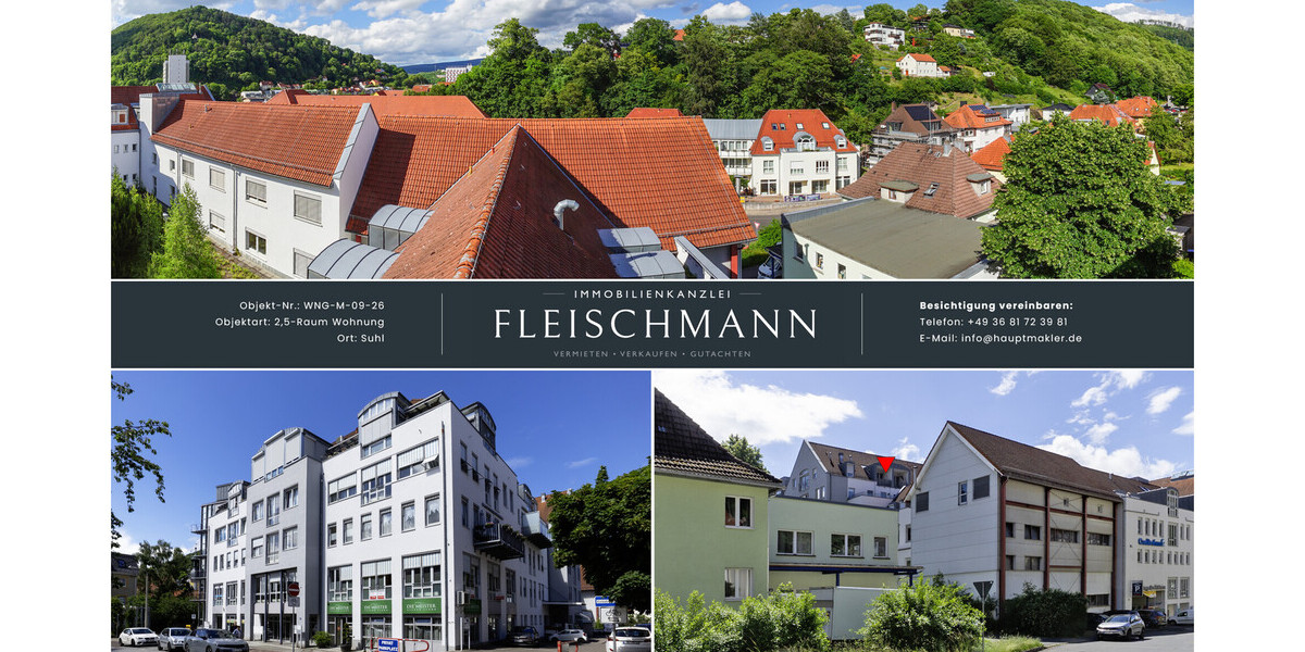 Wohnen über den Dächern der Stadt – zentral, ruhig und mit Weitblick - 2.5 Suhl | Angebot:26845867