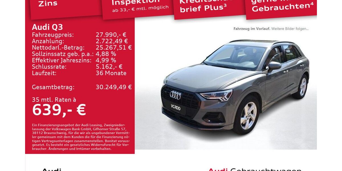 Audi Q3 44.205 km 27.990 &euro; Dresden 01067