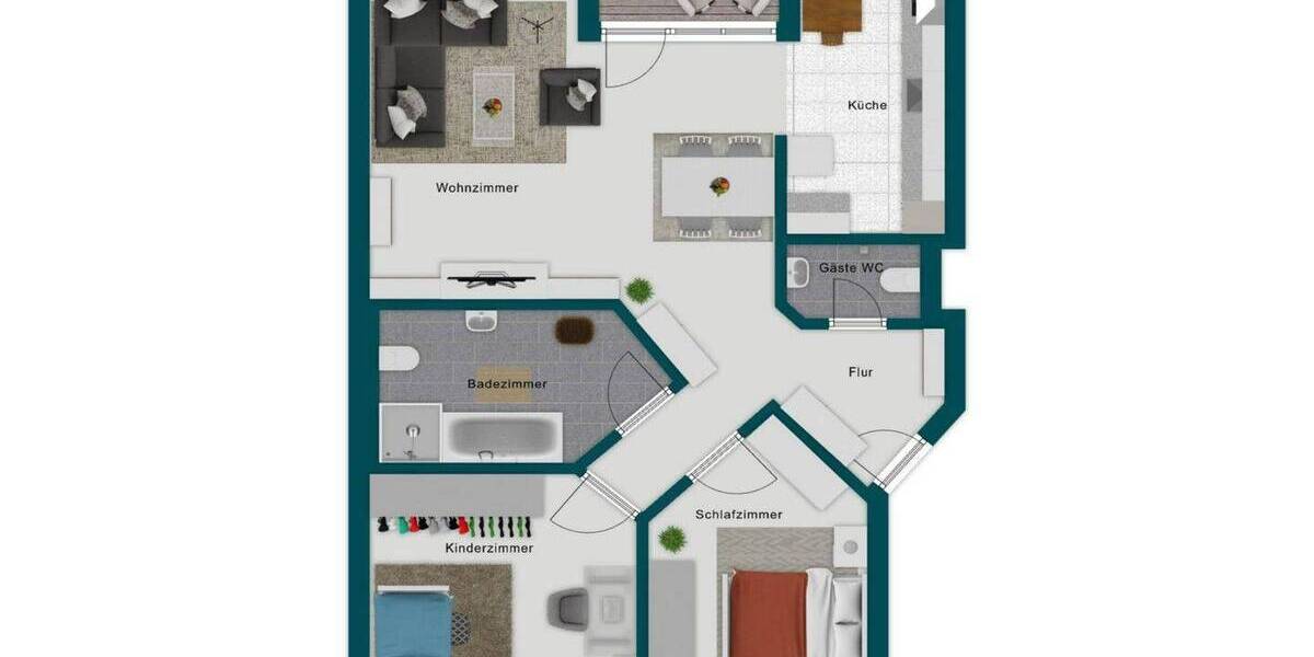 Etagenwohnung Bietigheim-Bissingen Bietigheim - 3 Zimmer, 70 m&sup2;, 279.000&euro; | Angebot:26674434