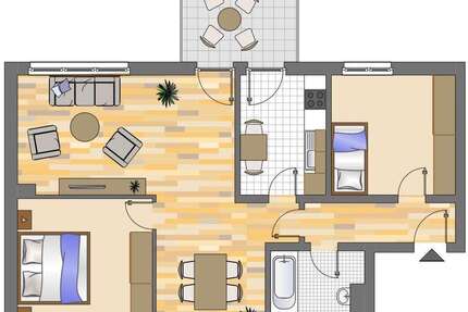 Wohnung zum Mieten in Dortmund 662 € 75 m²