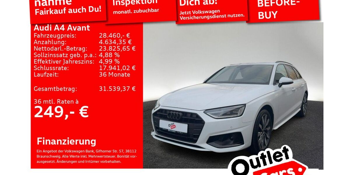 Audi A4 75.454 km 25.620 &euro; Senden 89250
