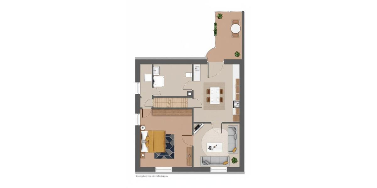 Dachgeschoßwohnung Graben-Neudorf Neudorf - 2.5 Zimmer, 64 m&sup2;, 630&euro; | Angebot:25943173