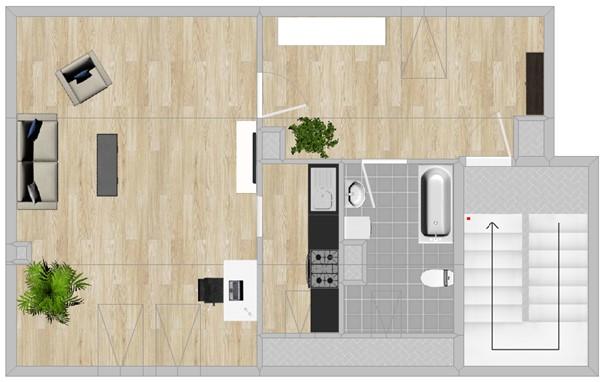 Etagenwohnung Riesa Neuweida - 1 Zimmer, 41 m&sup2;, 348&euro; | Angebot:26637285
