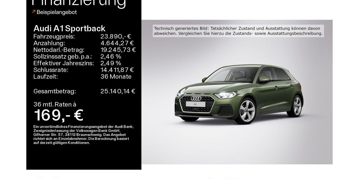 Audi A1 4.438 km 23.890 € Hofheim 65719