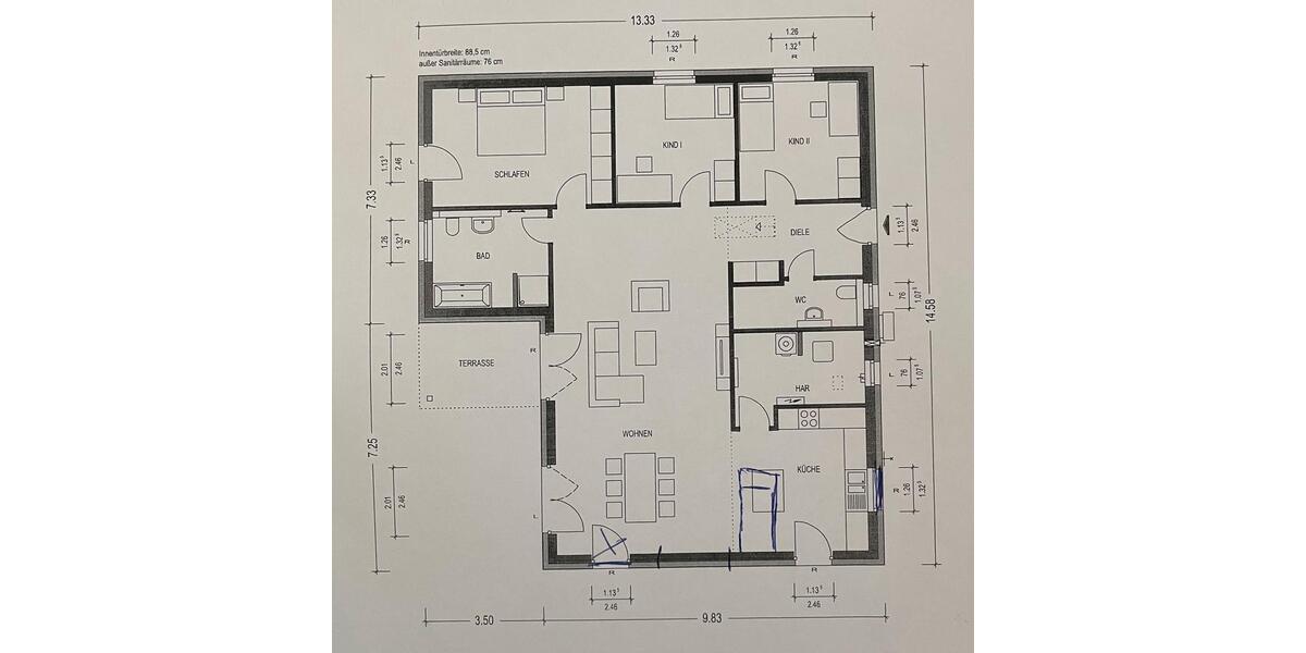 Bungalow Emmendorf - 4 Zimmer, 143 m&sup2;, 470.000&euro; | Angebot:27096196
