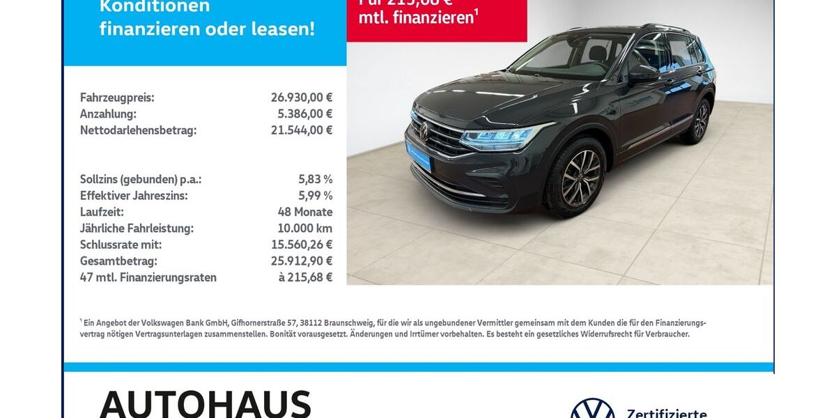VW Tiguan 78.466 km 26.930 &euro; Bitterfeld-Wolfen 06749