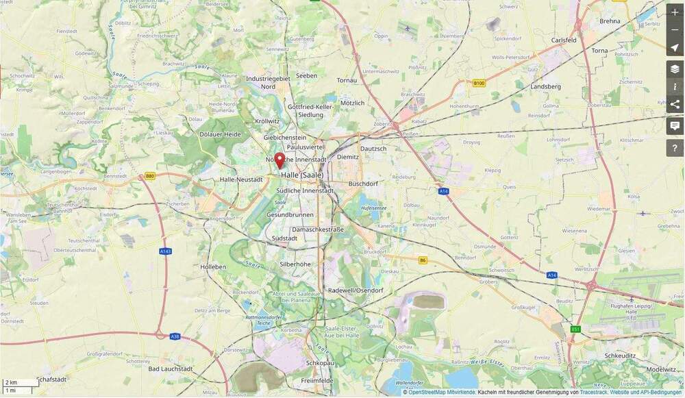 Etagenwohnung Halle/Saale Saaleaue - 3 Zimmer, 85 m&sup2;, 320.000&euro; | Angebot:25095190