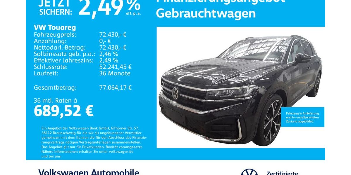 VW Touareg 32.173 km 72.430 &euro; Stuttgart-Feuerbach 70469
