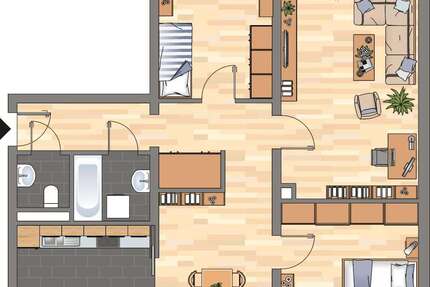Wohnung Landau in der Pfalz - 3 Zimmer, 81 m&sup2;, 663&euro; | Angebot:26492316