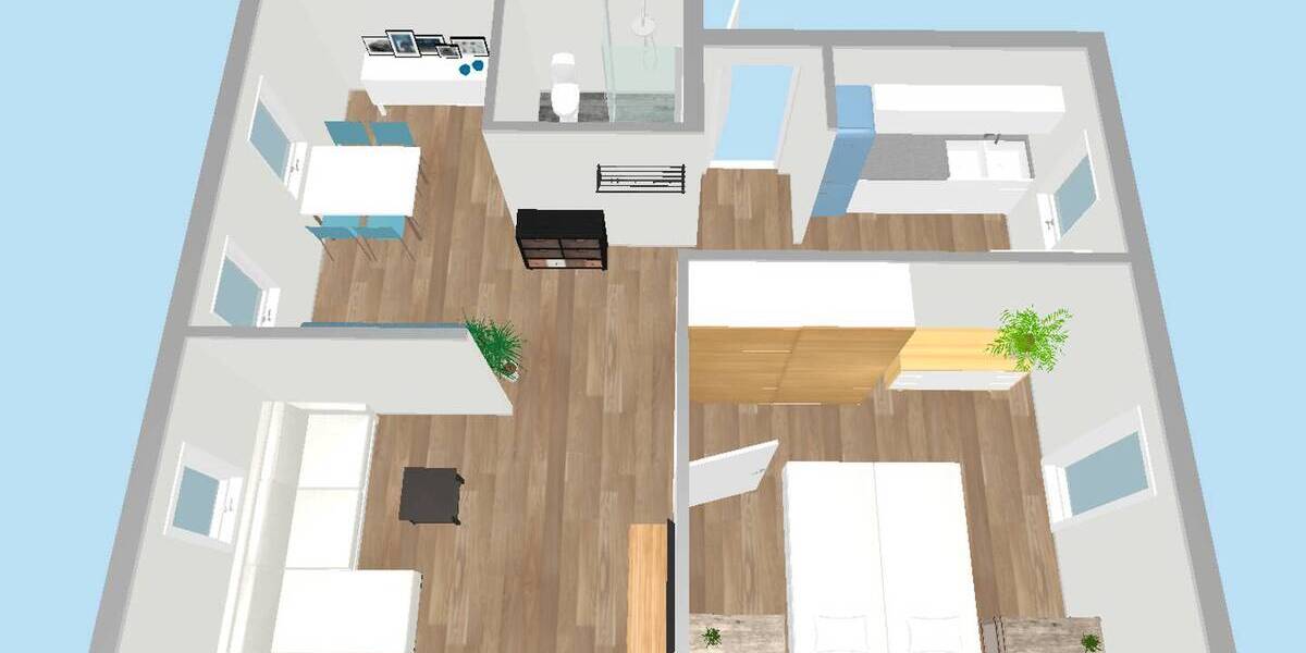 Etagenwohnung Arnstadt - 2 Zimmer, 55 m&sup2;, 450&euro; | Angebot:26879076