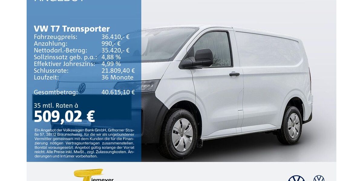 VW T7 Transporter 2.490 km 36.410 &euro; Gelsenkirchen 45888